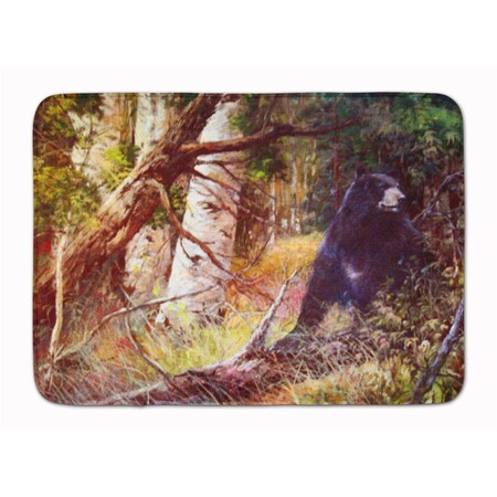 Carolines Treasures Are you there Mr. Black Bear Machine Washable Memory Foam Mat PJC1074RUG